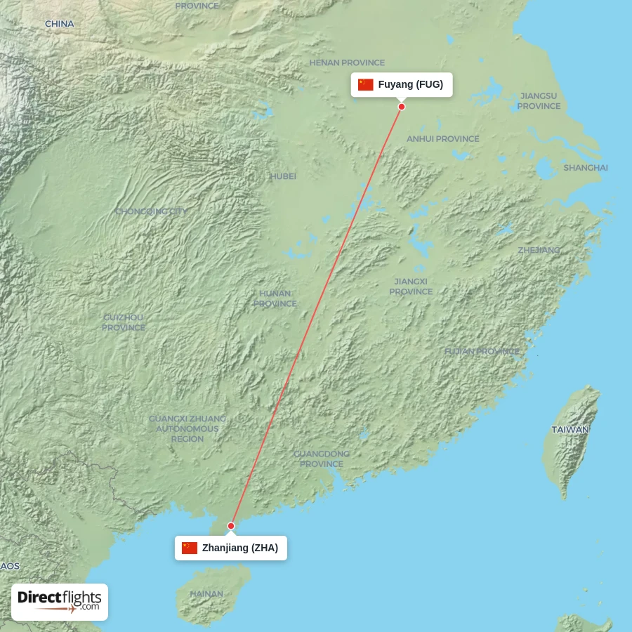 FUG - ZHA route map