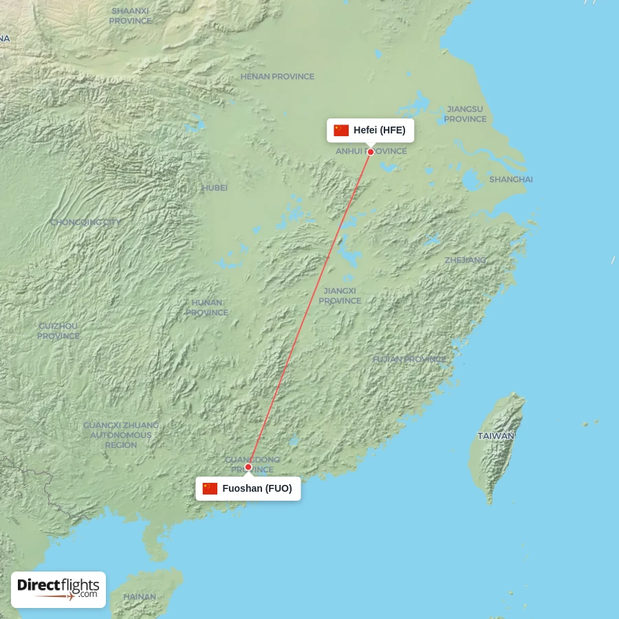 FUO - HFE route map