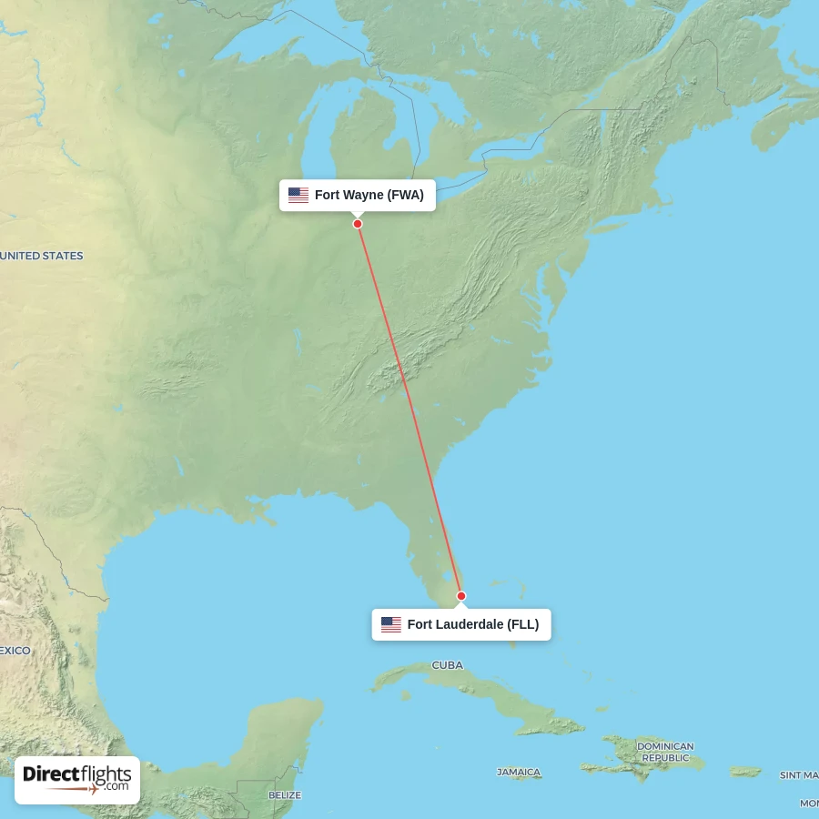 FWA - FLL route map