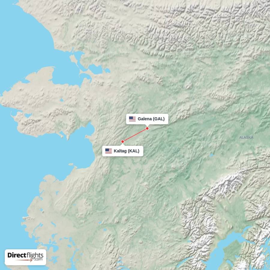 GAL - KAL route map