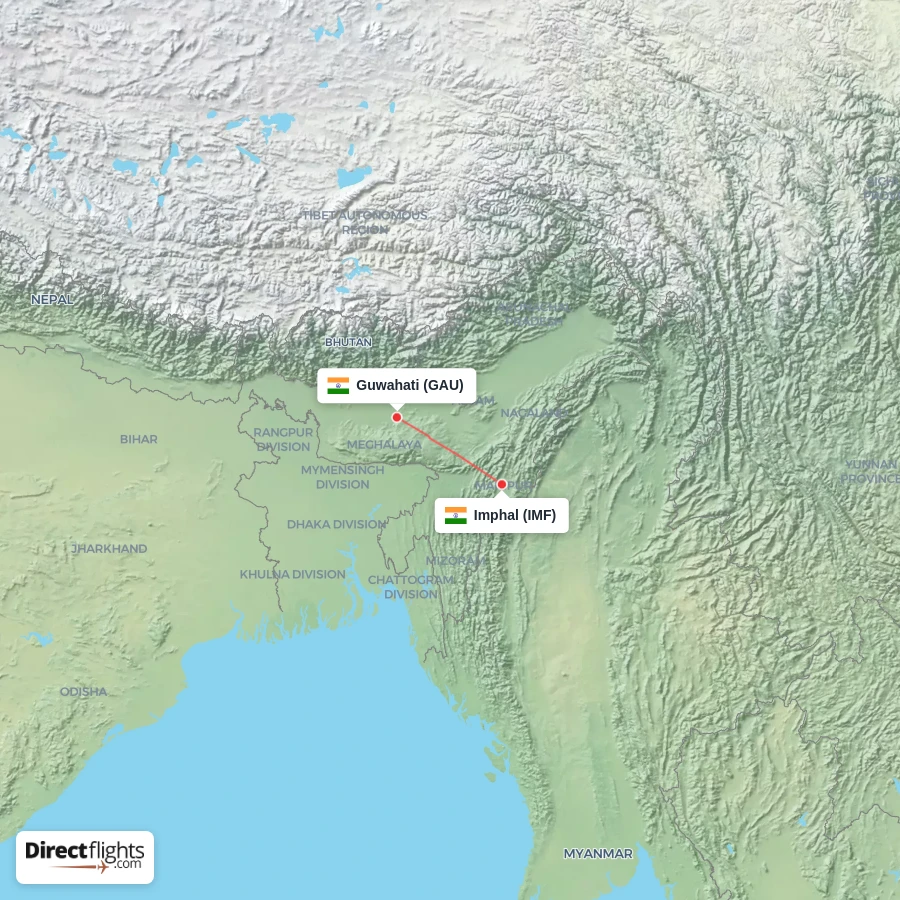 GAU - IMF route map