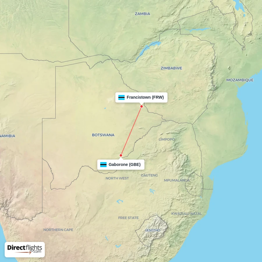GBE - FRW route map