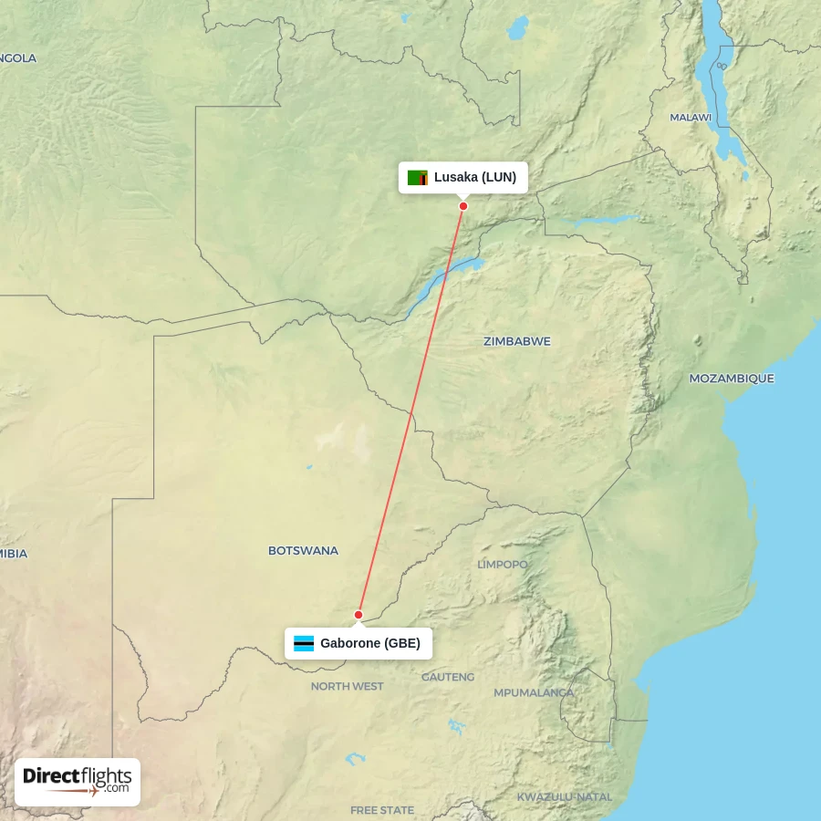 GBE - LUN route map