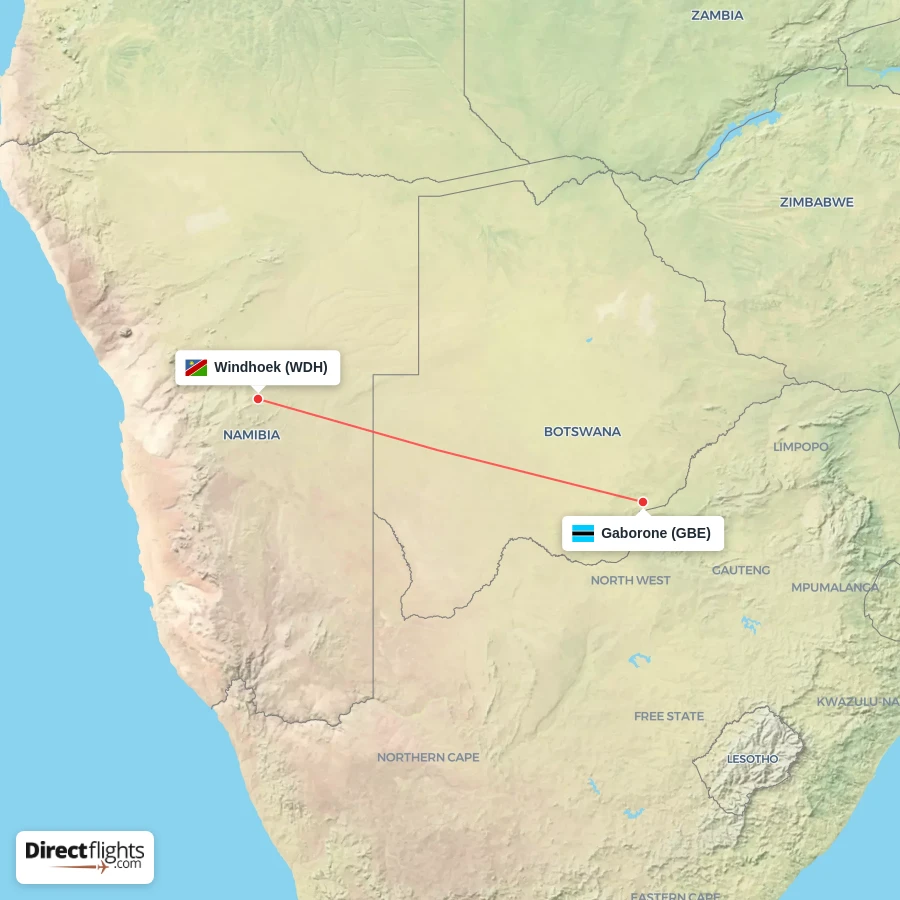 GBE - WDH route map