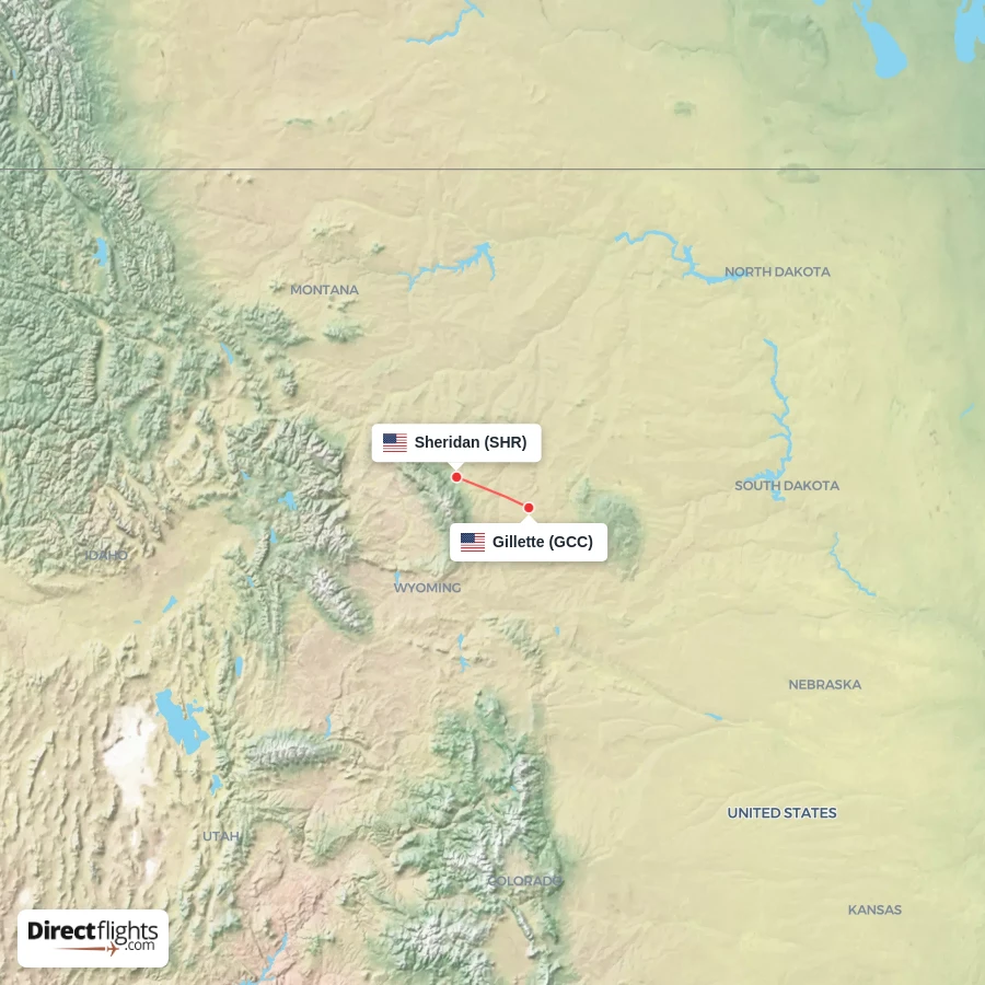 GCC - SHR route map