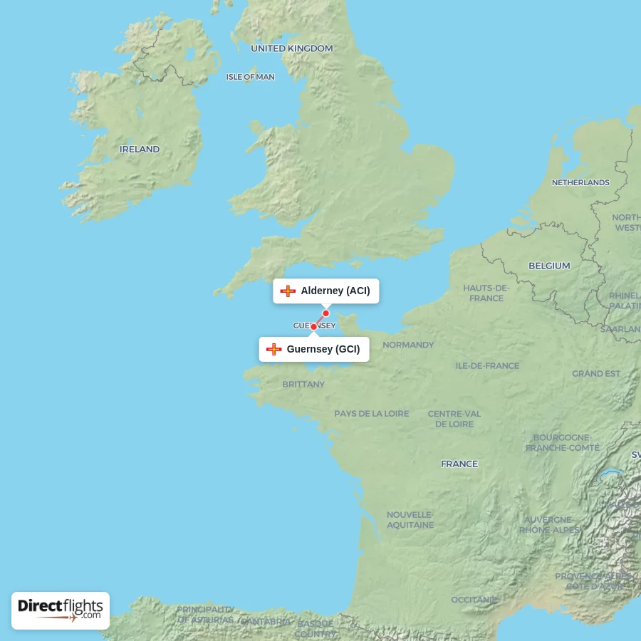 GCI - ACI route map
