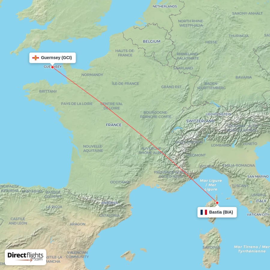 GCI - BIA route map
