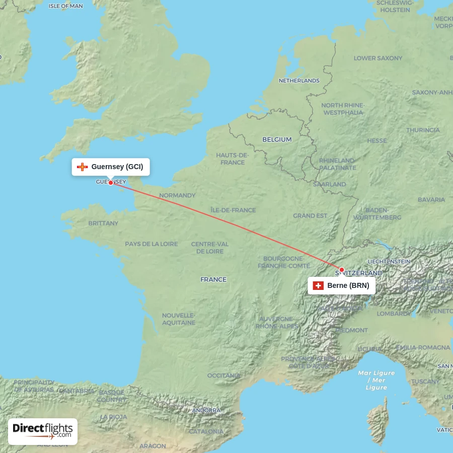 GCI - BRN route map