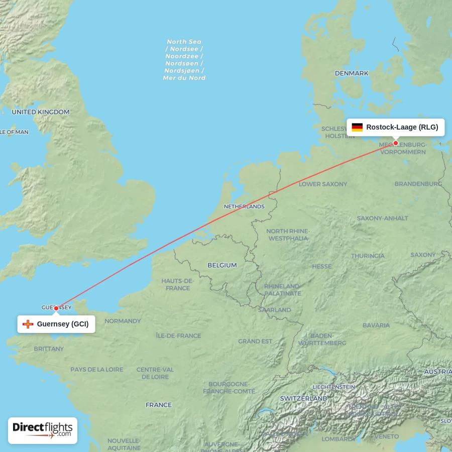 GCI - RLG route map