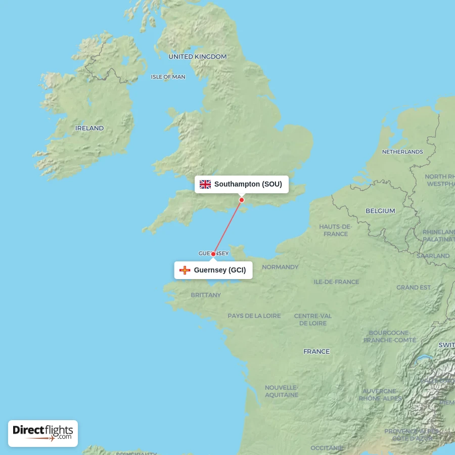GCI - SOU route map