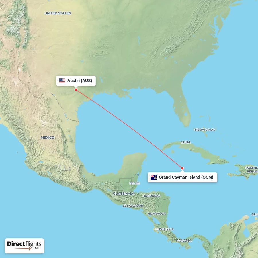 GCM - AUS route map