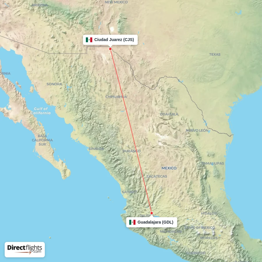 GDL - CJS route map