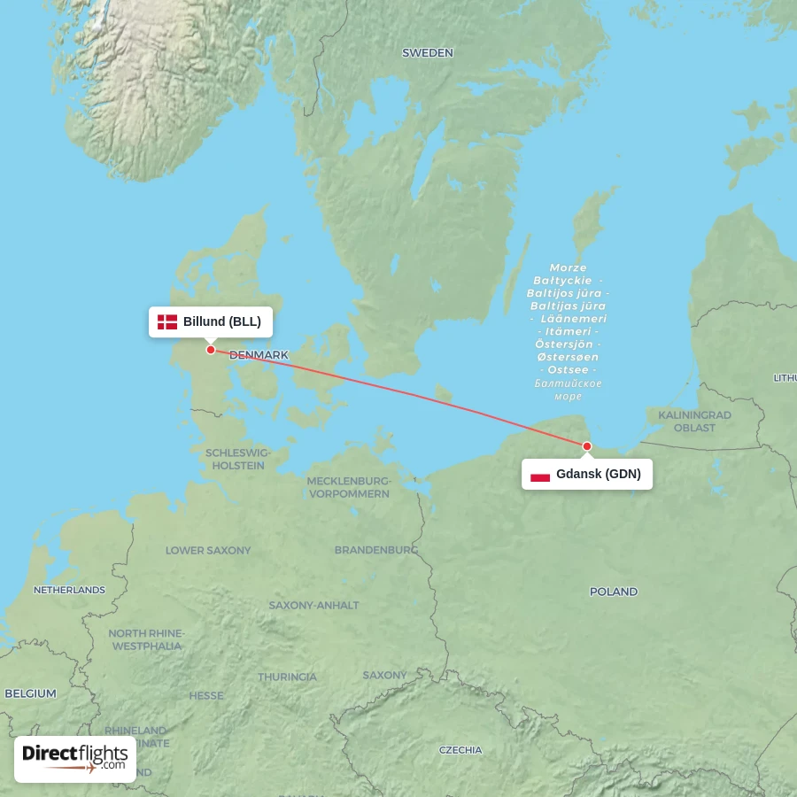 GDN - BLL route map
