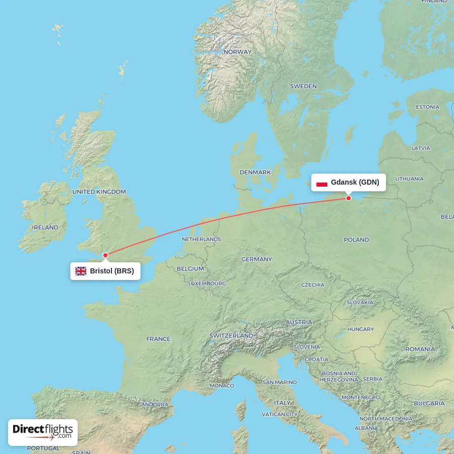 GDN - BRS route map