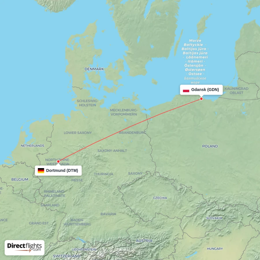 GDN - DTM route map