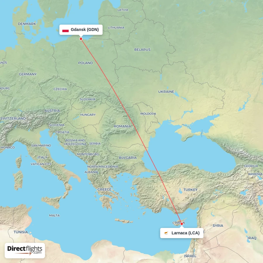 GDN - LCA route map