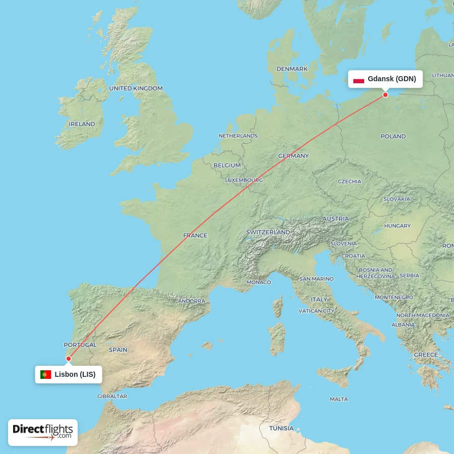 GDN - LIS route map