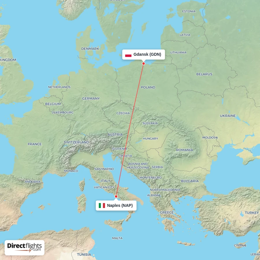 GDN - NAP route map