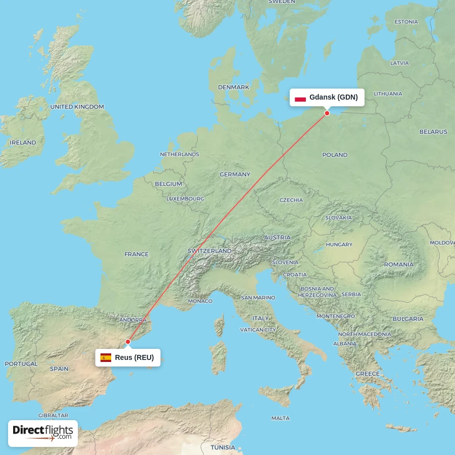 GDN - REU route map