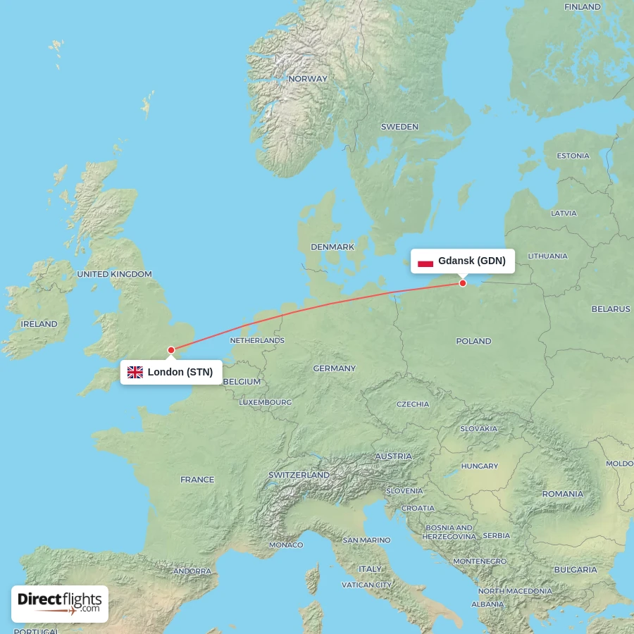 GDN - STN route map