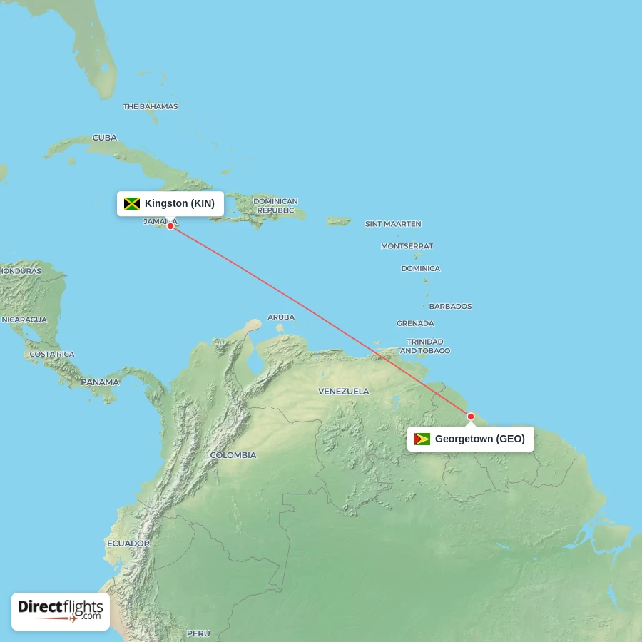 GEO - KIN route map