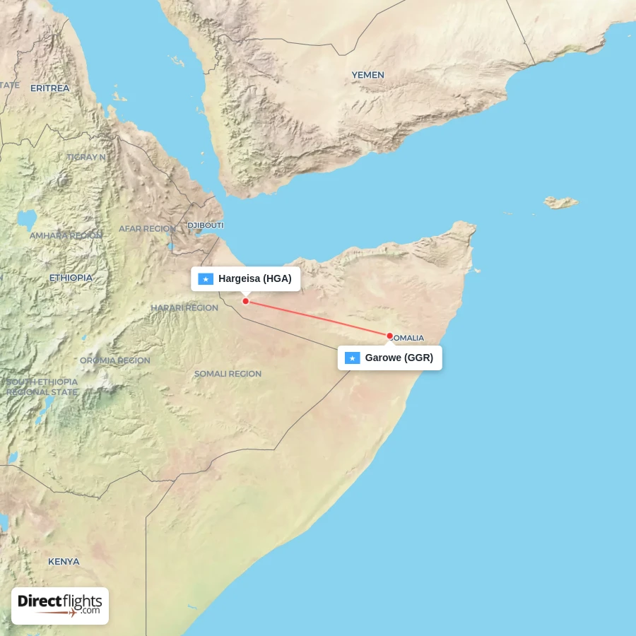 GGR - HGA route map