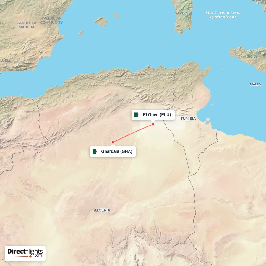 GHA - ELU route map