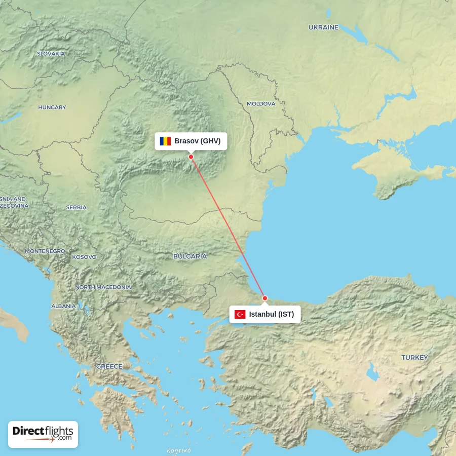 GHV - IST route map