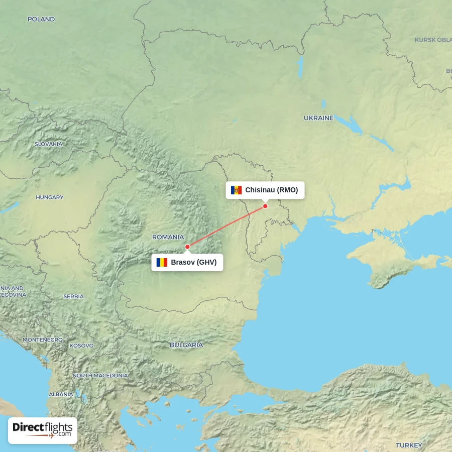 GHV - RMO route map
