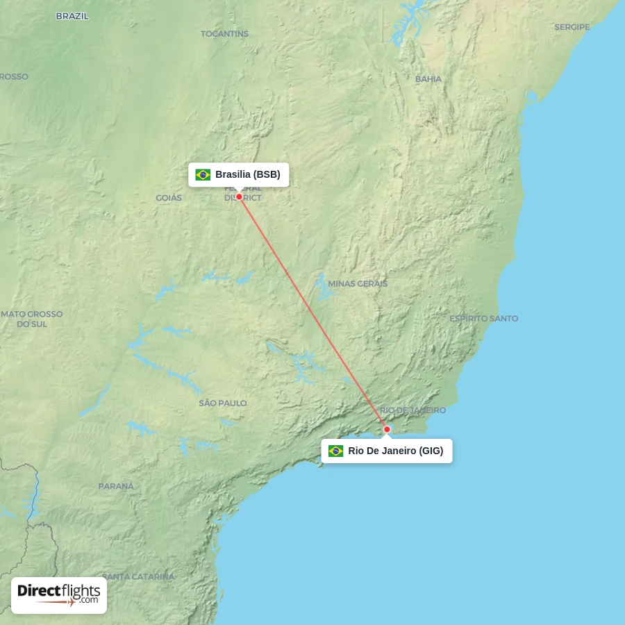 GIG - BSB route map