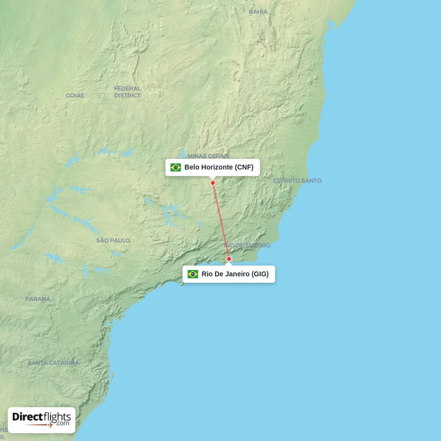 GIG - CNF route map