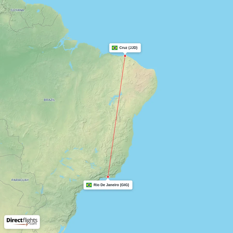 GIG - JJD route map