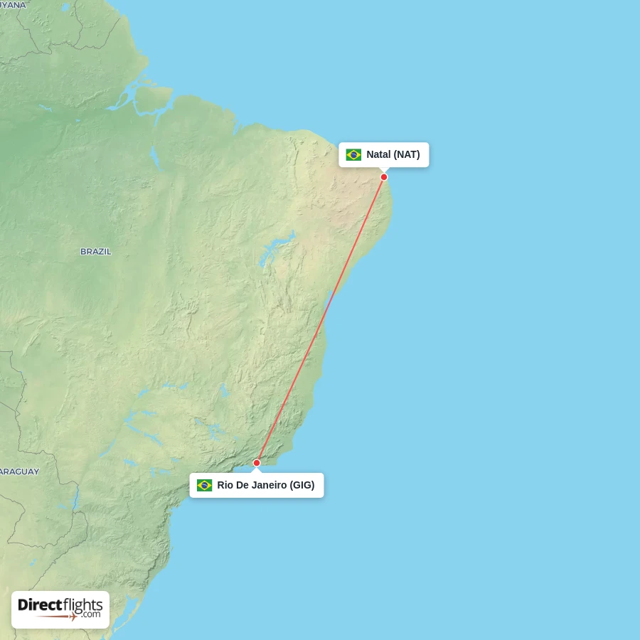 GIG - NAT route map