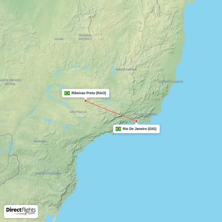GIG - RAO route map