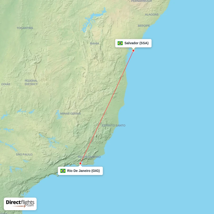 GIG - SSA route map