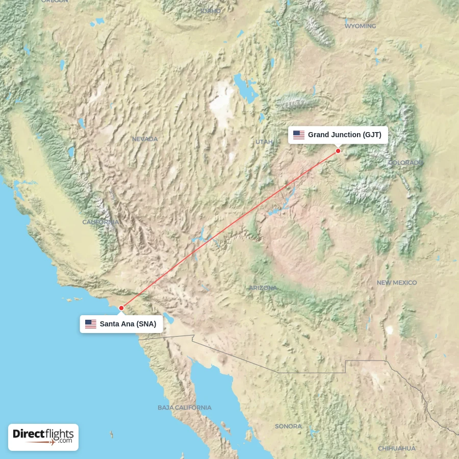 GJT - SNA route map