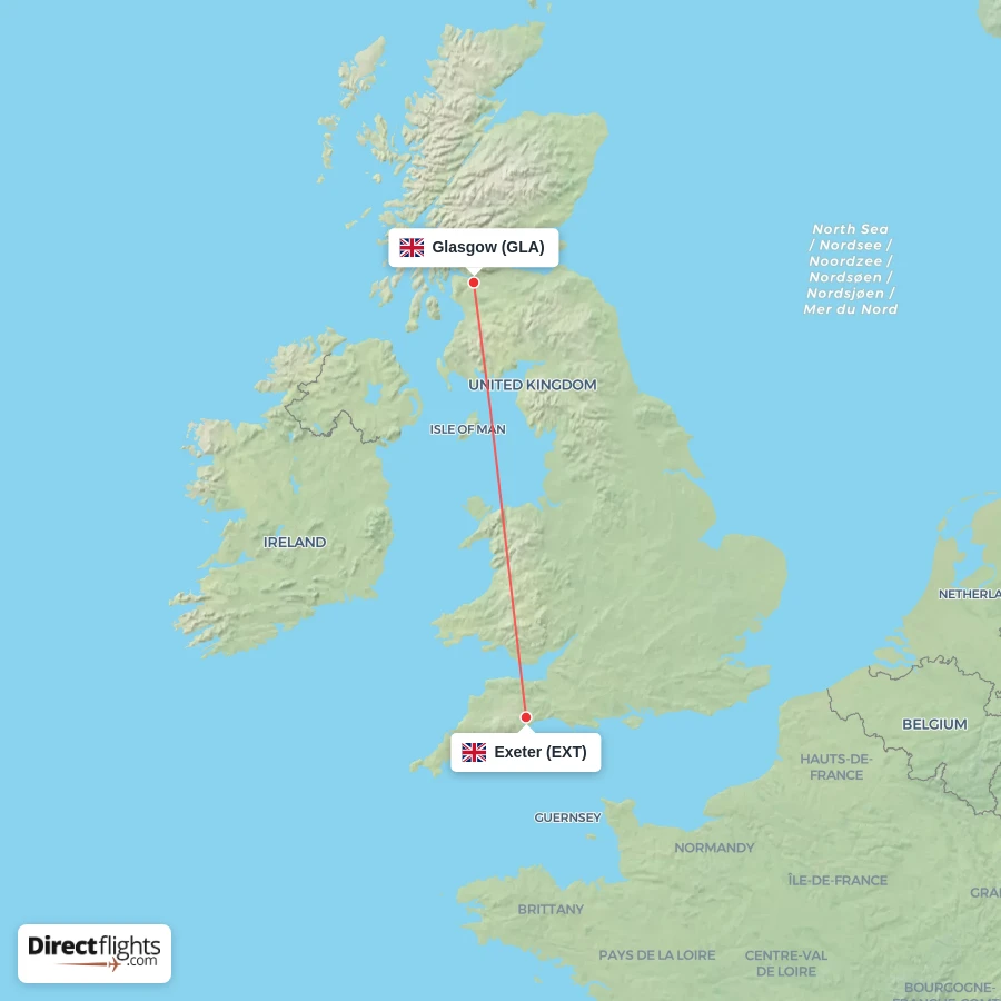 GLA - EXT route map