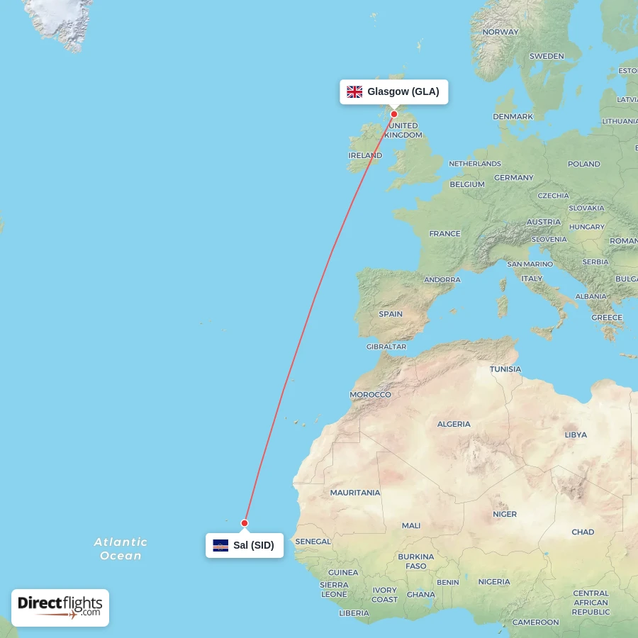 GLA - SID route map