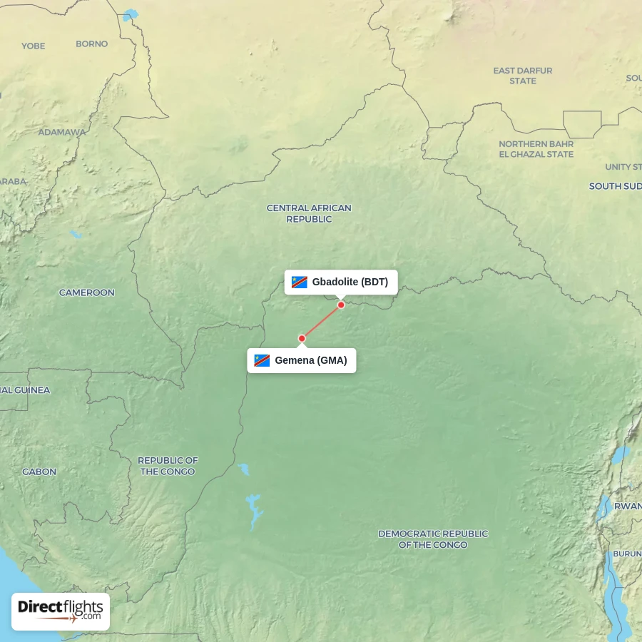 GMA - BDT route map