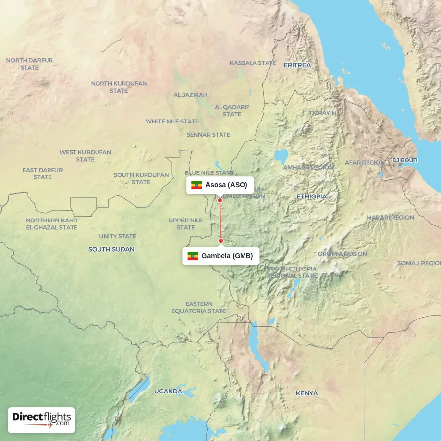 GMB - ASO route map