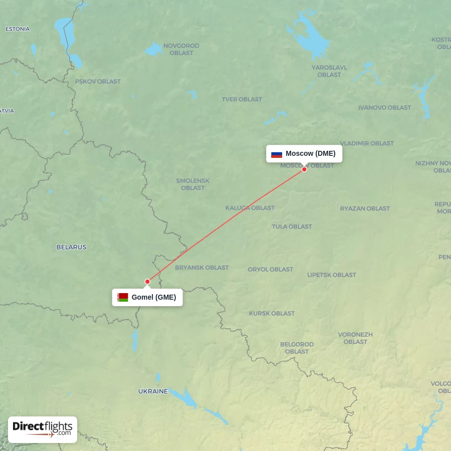 GME - DME route map