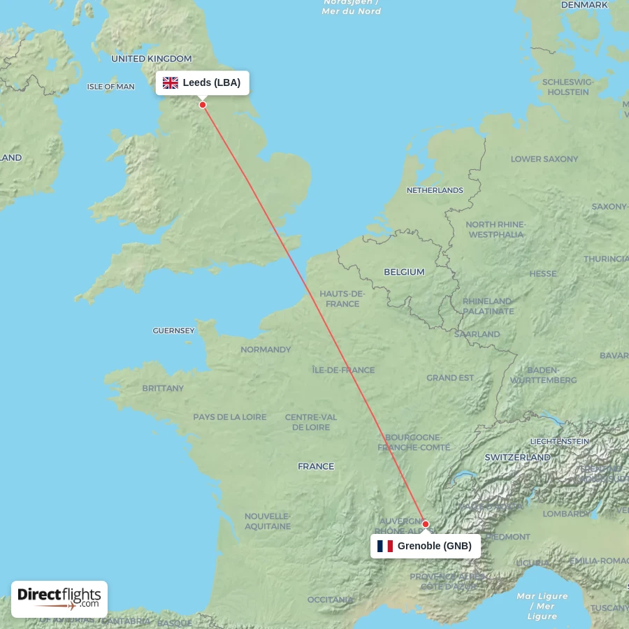 GNB - LBA route map
