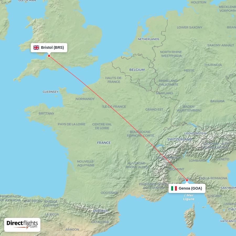 GOA - BRS route map