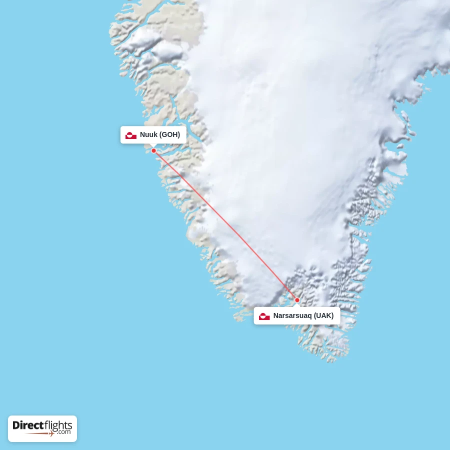 GOH - UAK route map