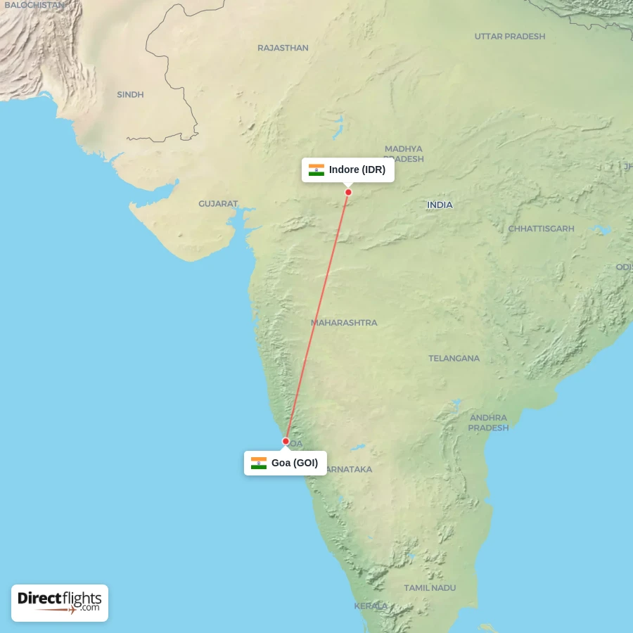 GOI - IDR route map