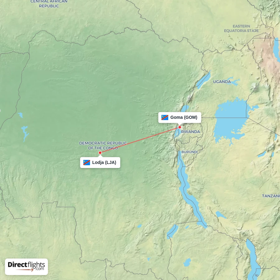 GOM - LJA route map