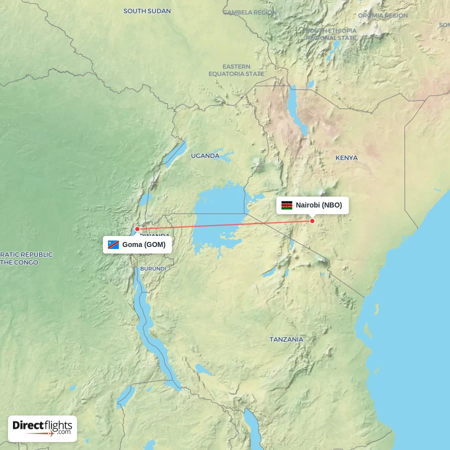 GOM - NBO route map