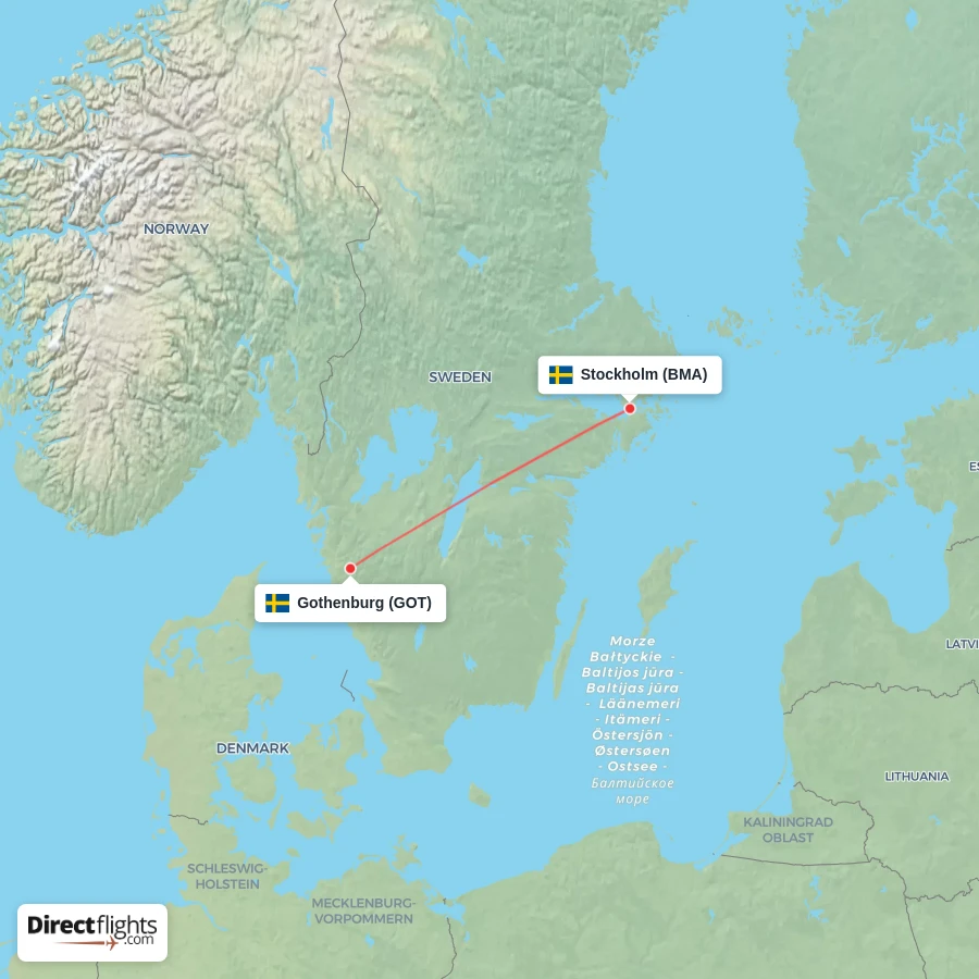 GOT - BMA route map