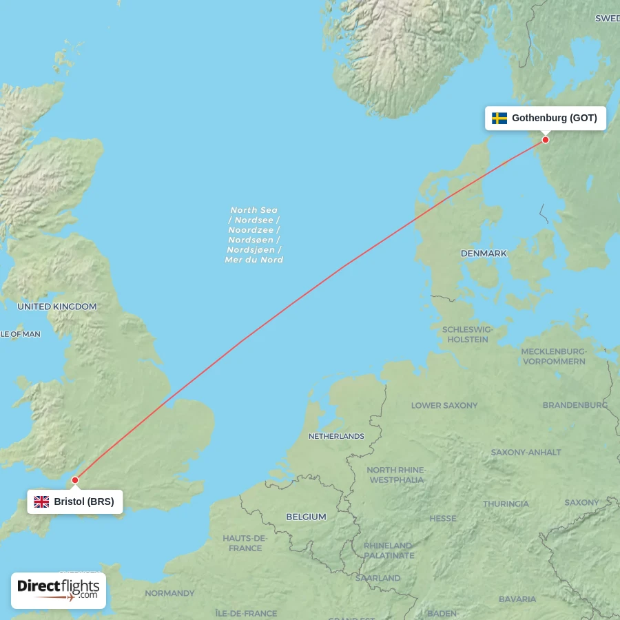 GOT - BRS route map