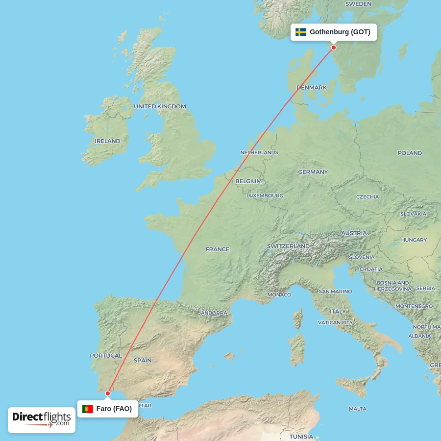 GOT - FAO route map